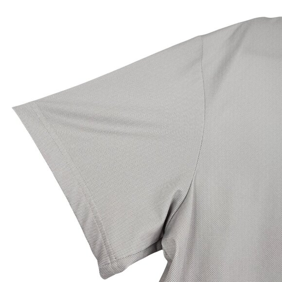 Mizzen+Main Shirt Men's Extra Large Short Sleeve Polo Top Gray - Picture 4 of 14